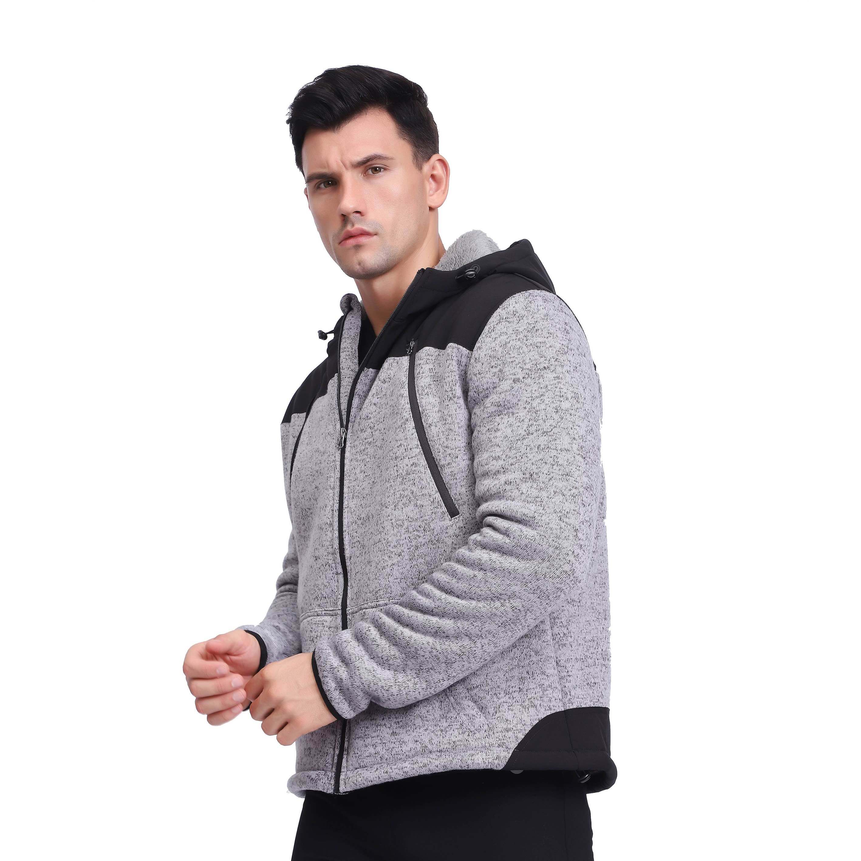 Men's Shaggy Bonded Windproof Winter Outdoor Short Jacket