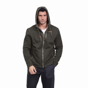 Men's Zip Up Hooded Sweatshirts Jacket Fancy Fleece Military Tactical Hoodie