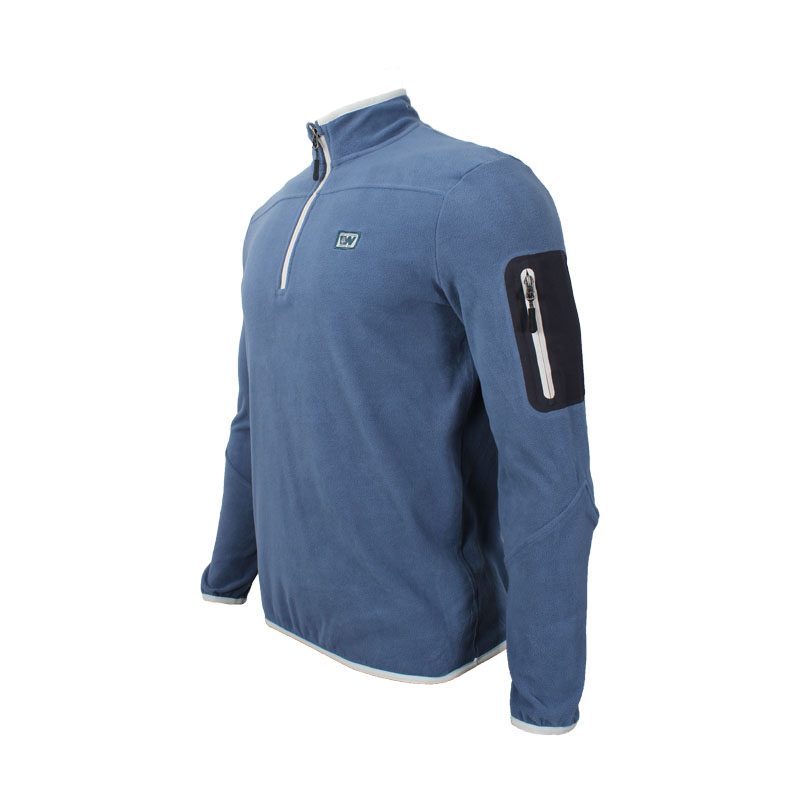 Men's Sports Casual Fleece Tops Half Zip Running Long Sleeve Shirts