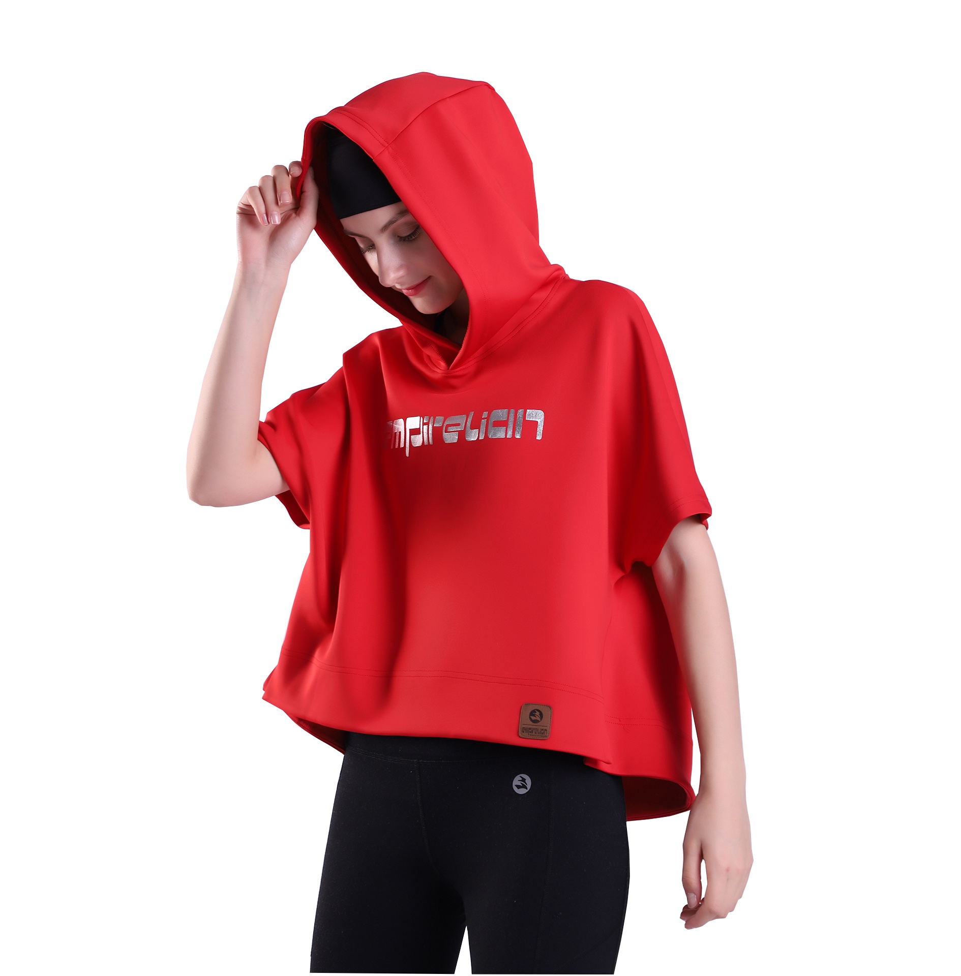 Women's Cropped Hoodies Loose Cute Athletic Pullover Sports Casual Tops