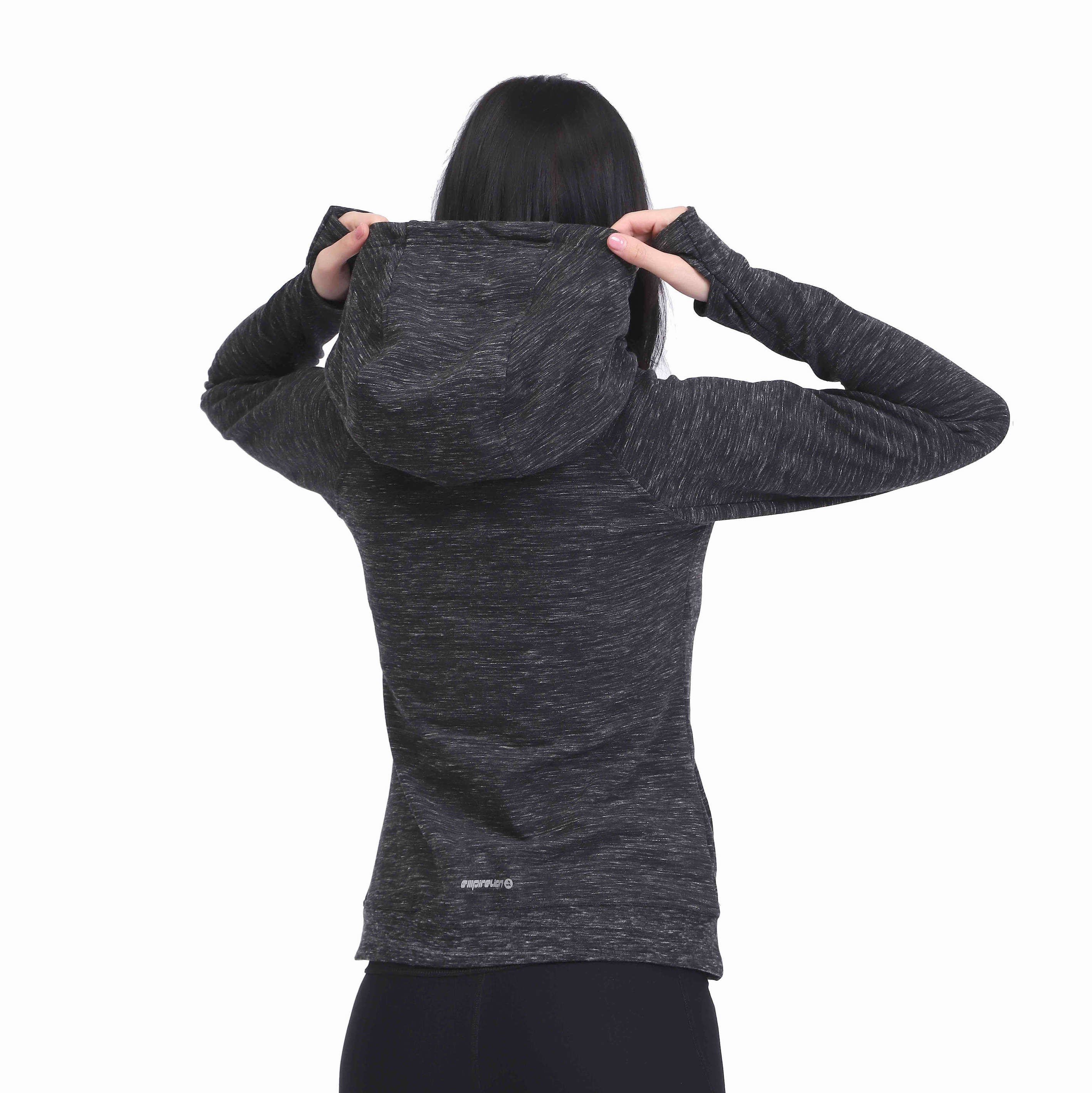 Women Cowl Neck Pullover Sweatshirts with Thumb Holes