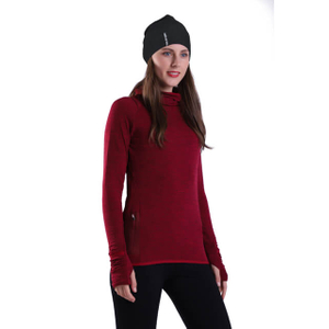 Women's Yoga Pullover Thermal Fleece Athletic Long Sleeve Running Top with Thumb Hole Zip Pocket